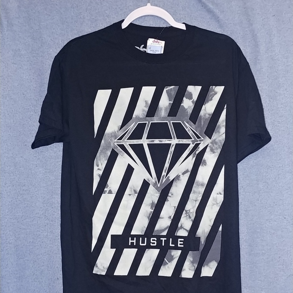 Striped Diamond Hustle Urban Shirt New
